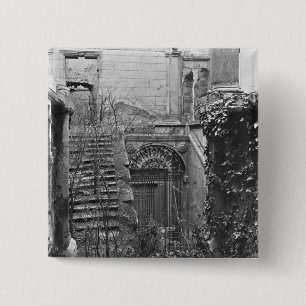 Ruins of the Cour des Comptes 15 Cm Square Badge