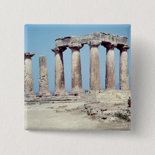 Ruins of the Temple of Apollo, c.550 BC 15 Cm Square Badge