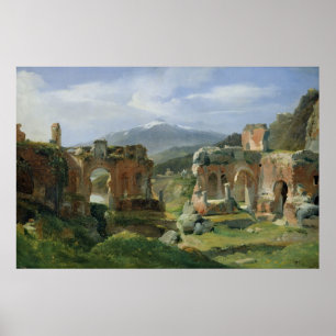 Ruins of the Theatre at Taormina Poster