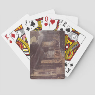 Ruins with the Legend of St. Augustine (oil on can Playing Cards