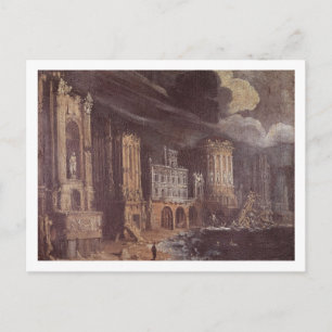 Ruins with the Legend of St. Augustine (oil on can Postcard