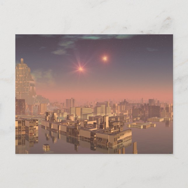 Rujjipet Alien City with Binary Suns Postcard (Front)