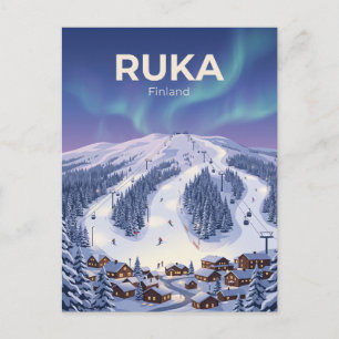 Ruka Ski Resort Finland Postcard