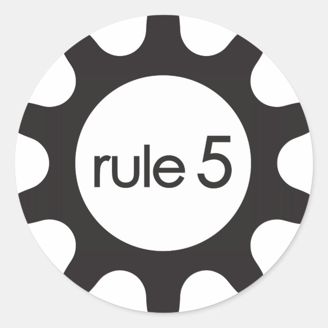 Rule5 Icon Sticker (Front)