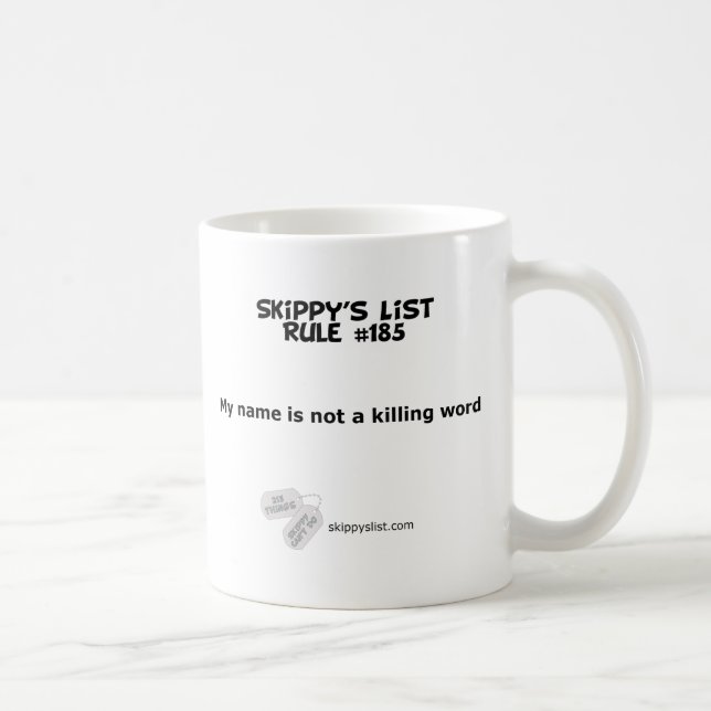 Rule #185 mug (Right)