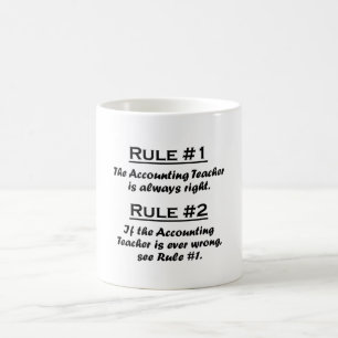 Rule Accounting Teacher Coffee Mug
