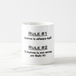 Rule Andrew Coffee Mug