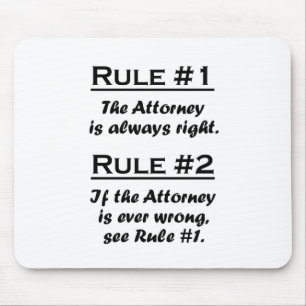 Rule Attorney Mouse Pad