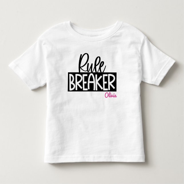 Rule Breaker Mother's Day Matching Toddler T-Shirt (Front)
