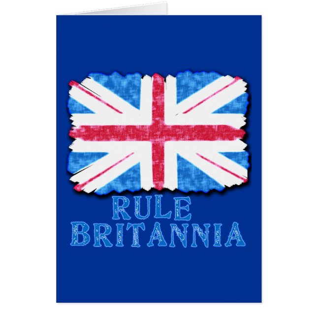 RULE BRITANNIA with Union Jack Tshirts (Front)