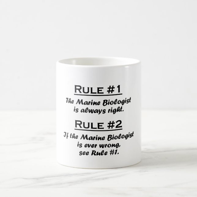 Rule Marine Biologist Coffee Mug (Center)