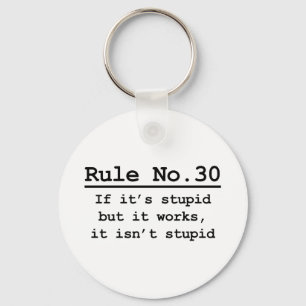 Rule No. 30 Key Ring
