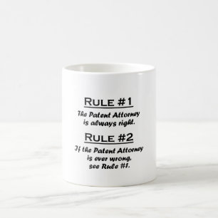 Rule Patent Attorney Coffee Mug
