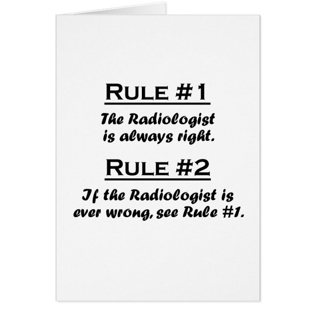 Rule Radiologist (Front)
