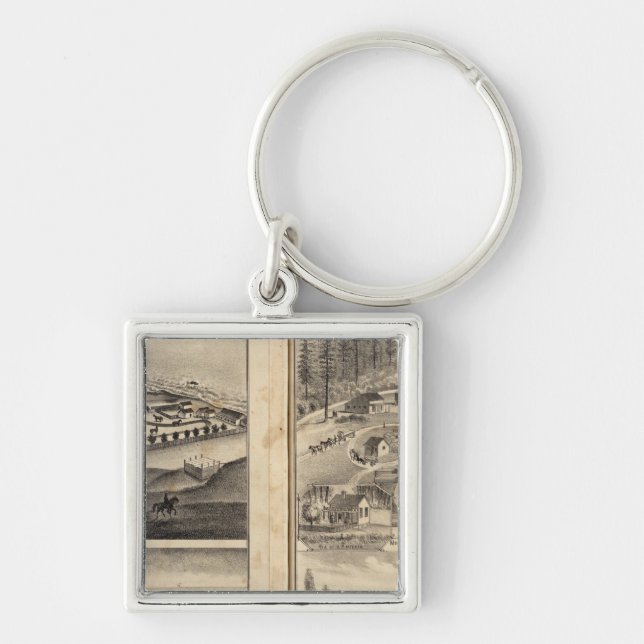 Rule Ranch Old Fort Ross Meeker Bros Key Ring (Front)