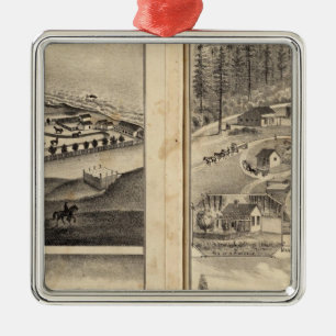 Rule Ranch Old Fort Ross Meeker Bros Metal Ornament