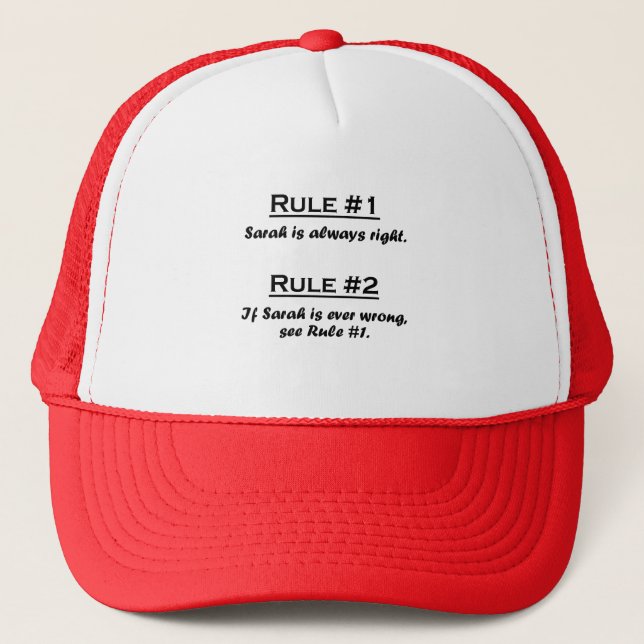 Rule Sarah Trucker Hat (Front)