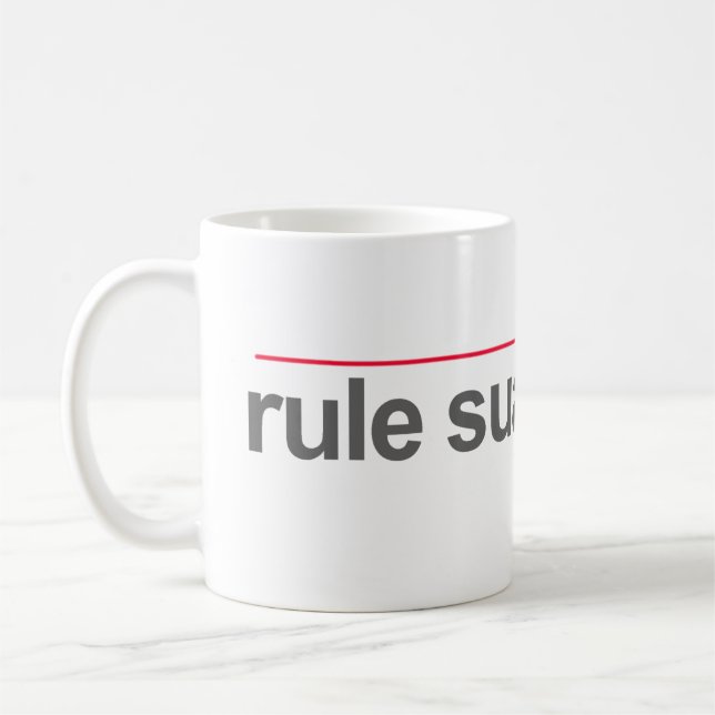 "RULE SUA SPONTE" -- COFFEE MUG (Left)
