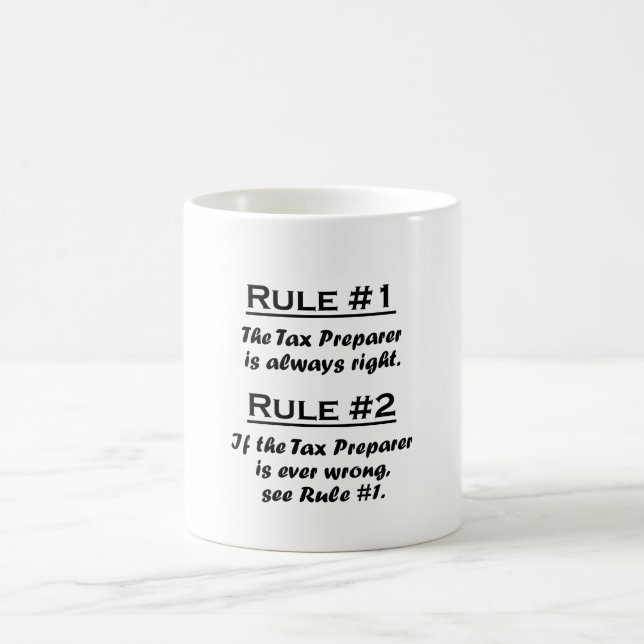 Rule Tax Preparer Coffee Mug (Center)