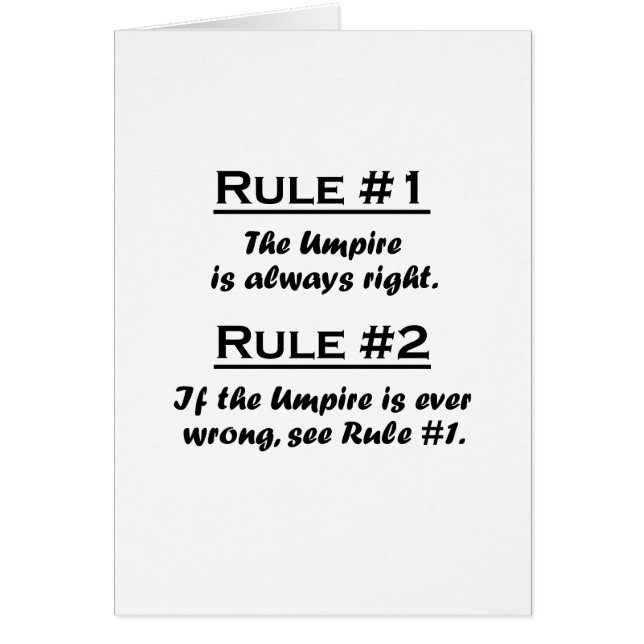 Rule Umpire (Front)