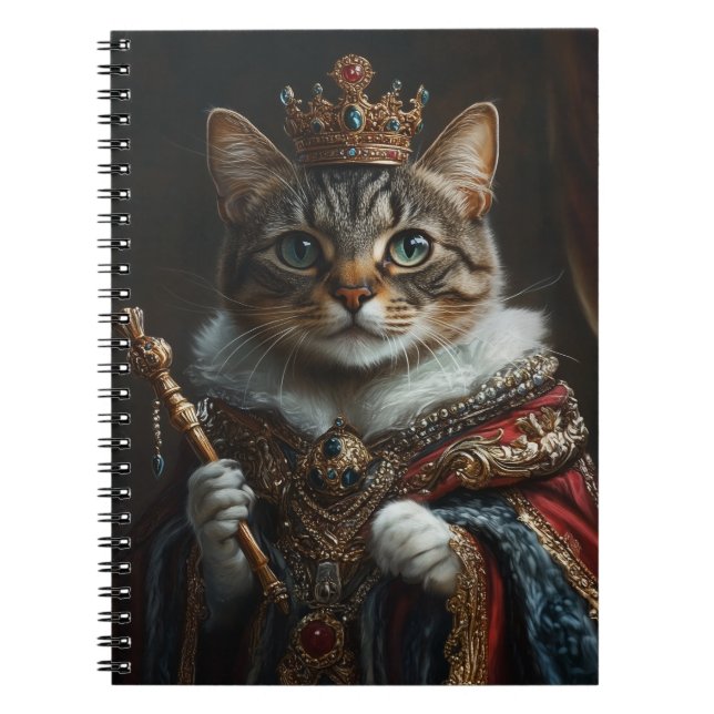 Rule Your Pages with Paws and Power Notebook (Front)