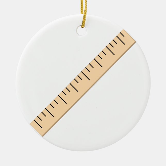 Ruler Ceramic Ornament (Front)