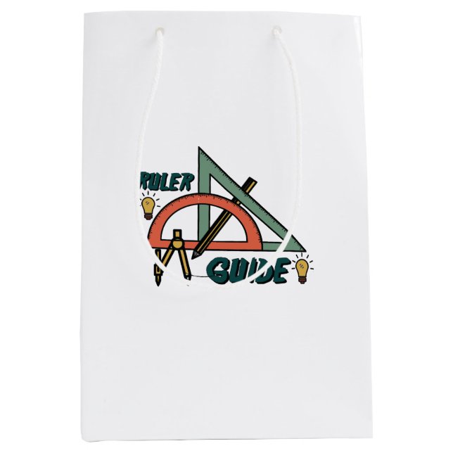 Ruler Guide, High School Medium Gift Bag (Front)