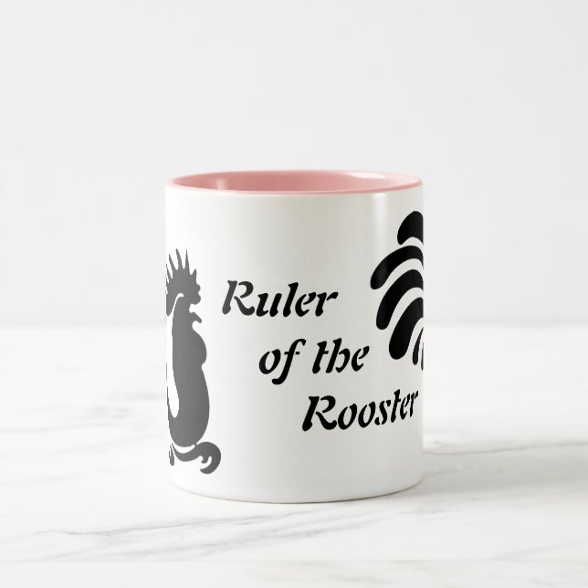 "Ruler of the Rooster" Rooster Ceramic Mug (Center)
