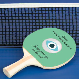 Rules #1 and #2 (back & front) ping pong paddle