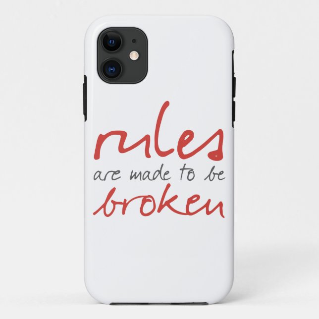 Rules Are Made To Be Broken iPhone 5/5S Case (Back)