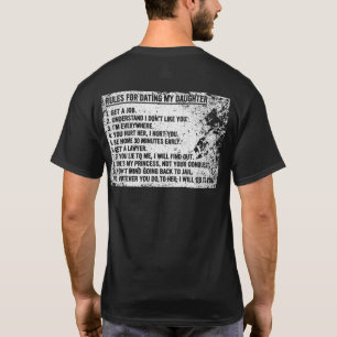 Rules for Dating My Daughter Funny Dad Daughter T-Shirt