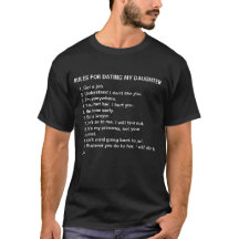 Rules For Dating My Daughter Funny Father Dad Obey