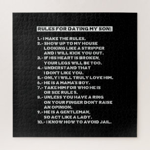 Rules for dating my son jigsaw puzzle