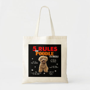 Rules For Poodle Owners Tote Bag