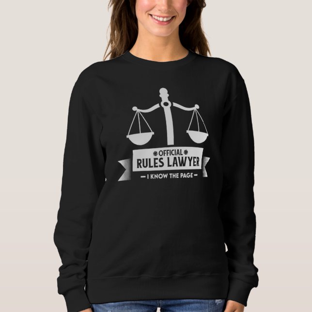 Rules Lawyer   Dm Sweatshirt (Front)