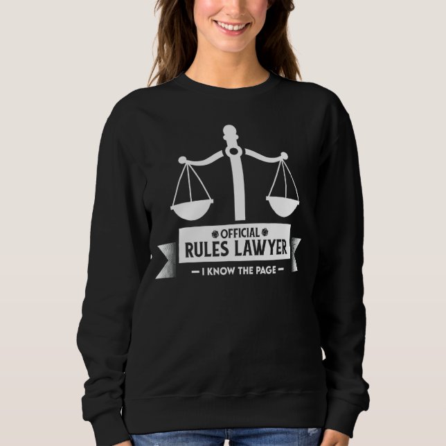 Rules Lawyer   Dm Sweatshirt (Front)