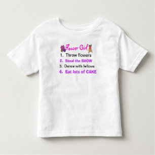 Rules of a Flower Girl Toddler Shirt