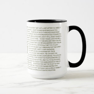 Rules of Combat Mug