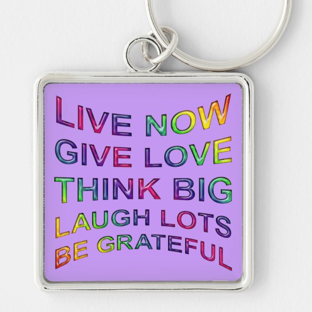 Rules Of Life Key Ring (Front)