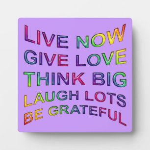Rules Of Life Plaque