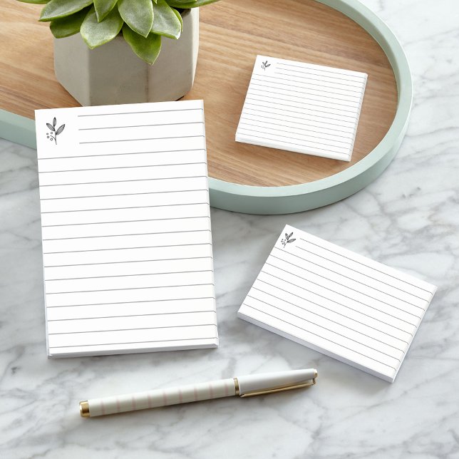 Rulled line with logo symbol post-it notes (Rulled line Post-it-Notes)