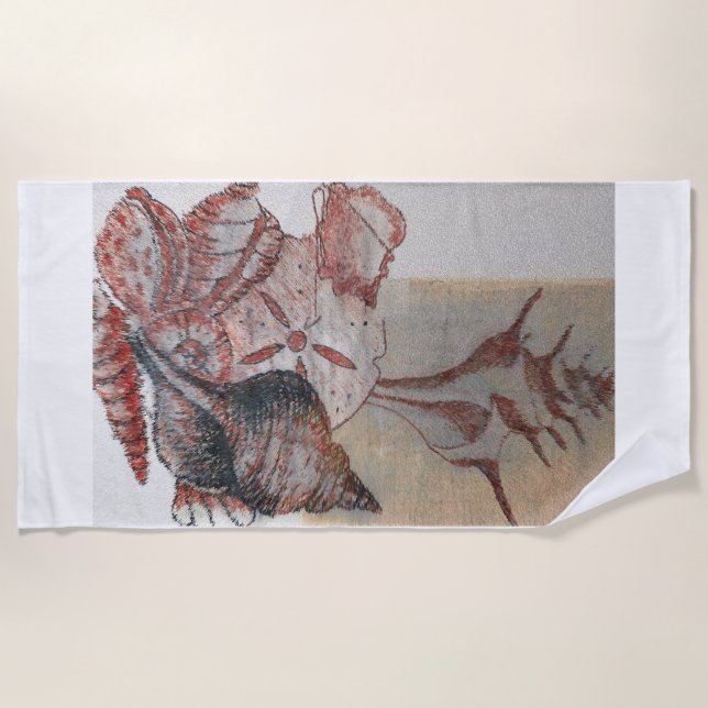 Rum Cay, Bahamas, Seashells: Beach Towel (Front)