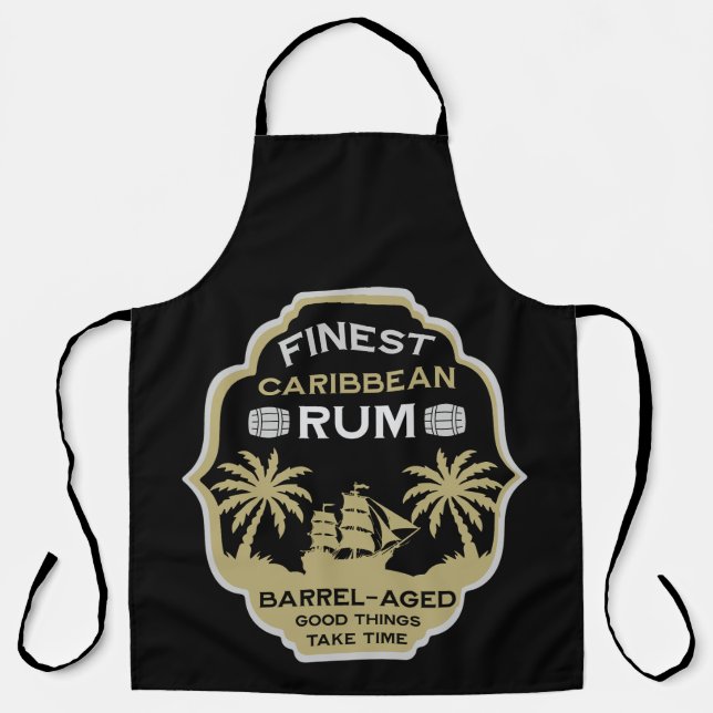 Rum Drinker Gift Apron (Front)