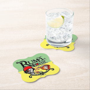Rum lover paper coaster