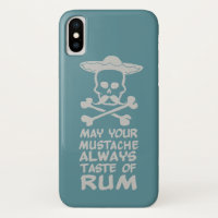 Rum Moustache custom colour phone cases