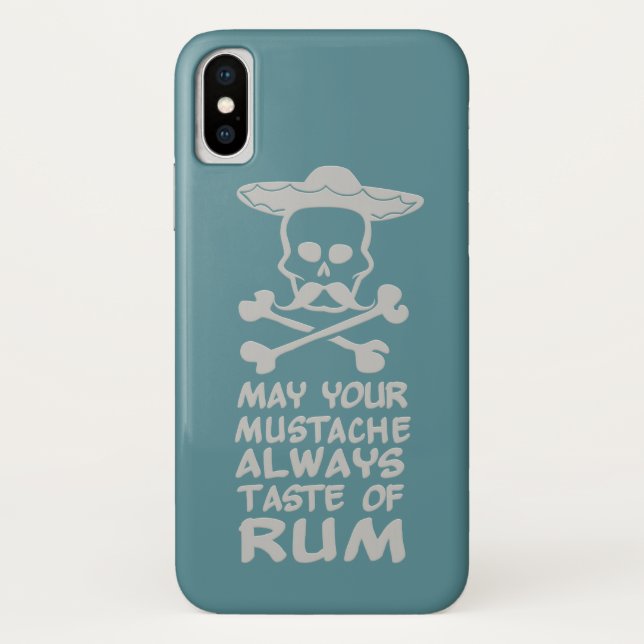 Rum Moustache custom colour phone cases (Back)