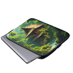 Rumah di Tepi Sungai - A Riverside Home Laptop Sleeve