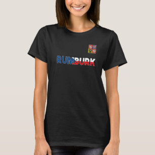 Rumburk Czech Republic Heart Flag Lion Coat Of Arm T-Shirt