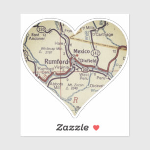 Rumford Maine Classic Map