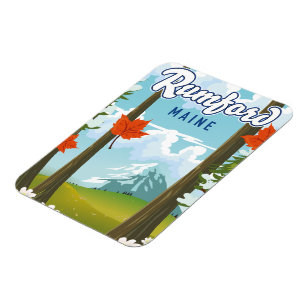 Rumford Maine travel poster Magnet